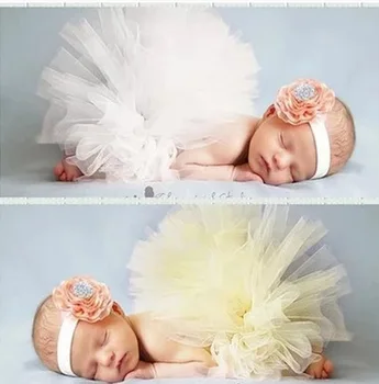 

Photography Props Newborn Kids Photographic Clothing Baby Skirt Baby Shower Photoshoot