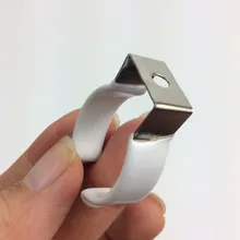 Пластик с покрытием из нержавеющей стали U форма T8 T10 T12 держатель сильная сила зажима монтажный зажим для установки веревочной лампы