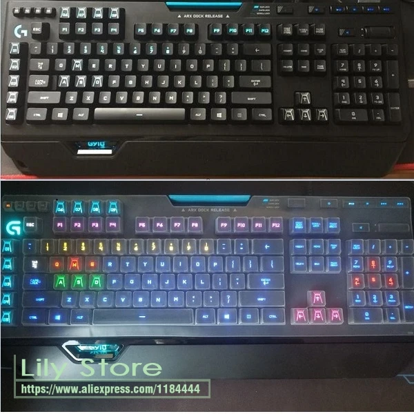 enlazar sentido Psicologicamente For Logitech G910 Wired Game mechanical keyboard Protector Bright Backlight  Button Dust Cover Bump Keboard skin _ - AliExpress Mobile
