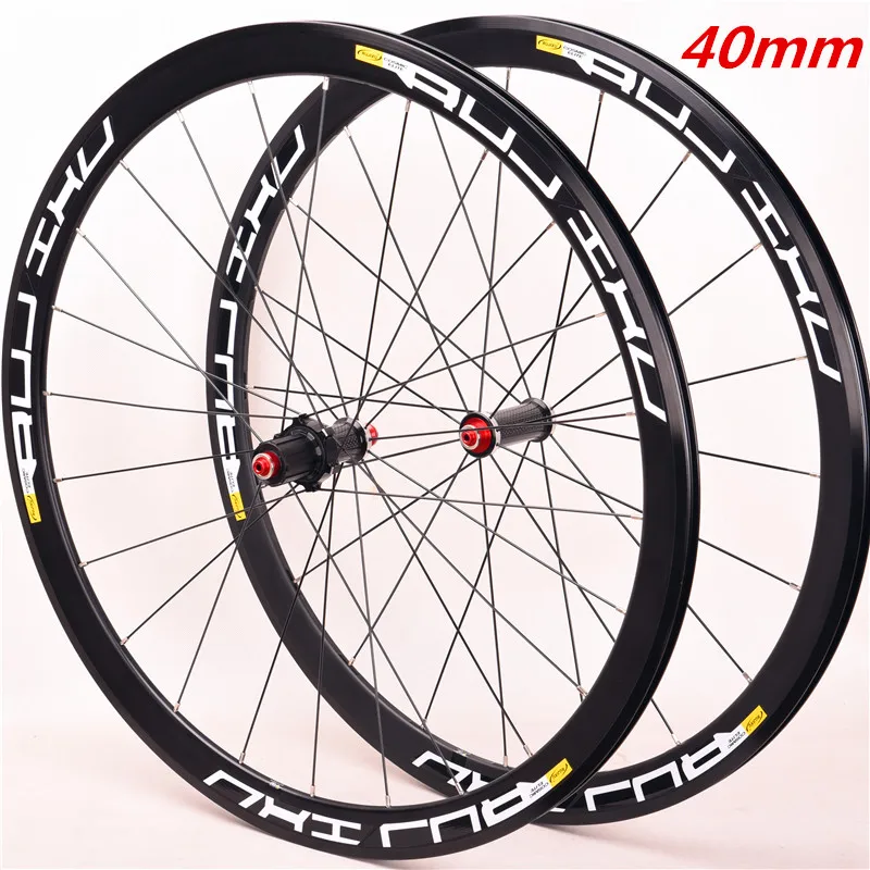 

Ultralight 700c 40mm carbon fiber hub V Brake alloy bike wheelset brake Bmx bicycle Road Aluminum alloy wheels