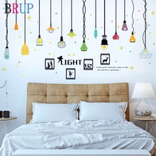 Большая люстра, настенные наклейки, креативный художественный светильник, лампа, домашний декор, сделай сам, виниловые фотообои, украшение для комнаты, для гостиной, спальни