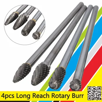 

1PCS Rotary Burr 1/4 Inch Shank 6 Inch Long Carbide Cutter CNC Engraving Bit For Dremel