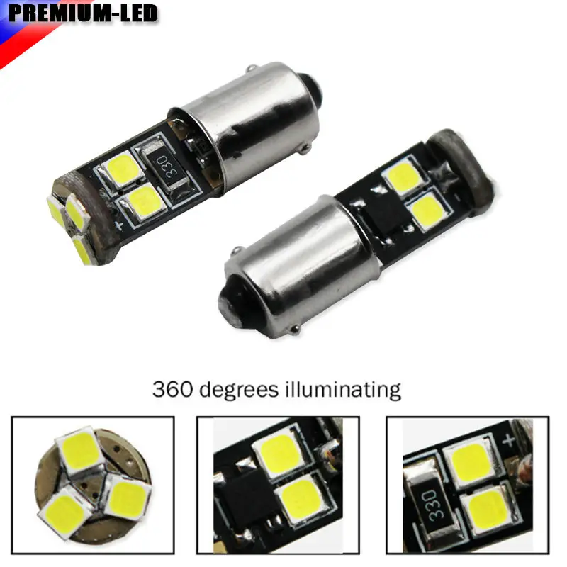 CAN bus без ошибок 7 SMD BA9S 1891 641 BA9 T4W H6W светодиодный сменный фонарь для