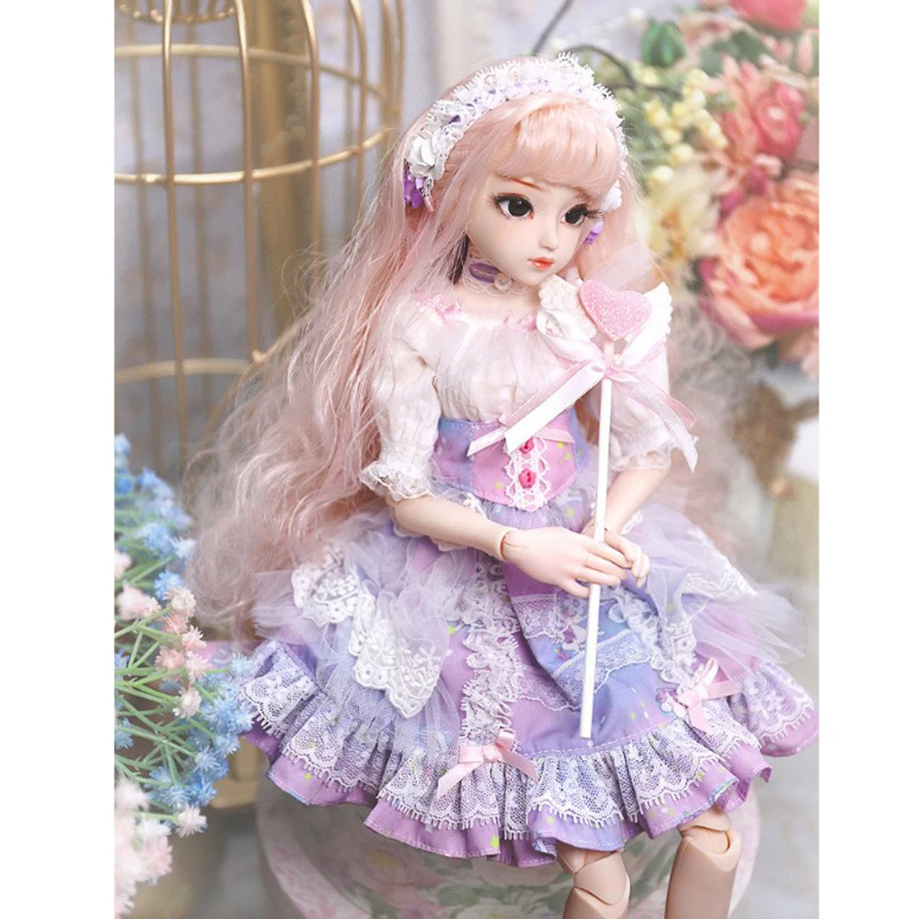 Flexible 26 Joints Big Chest Doll Body Clothes Set for 1/4 BJD OB PB Kurhn DOD Custom Dressing Toy Birthday Gift Trisha