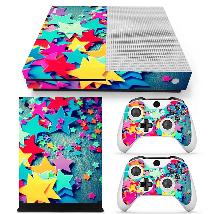 

New Unique stickers Protective Decals Skin Stickers for Xbox one s Console +controller stickers