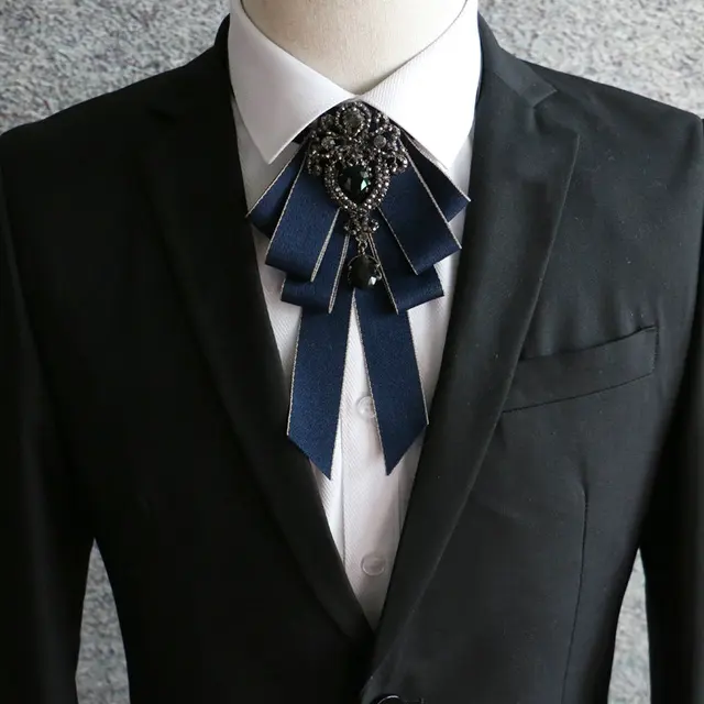 2018 Men luxury Formal Business Wedding Party Collar Neck Wear Cravat