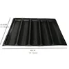 SHENHONG Non-Stick Baguette Wave French Bread Bakeware Perforated Baking Pan Mat for 12-Inch Sub Rolls Silicone Baking Liners 2