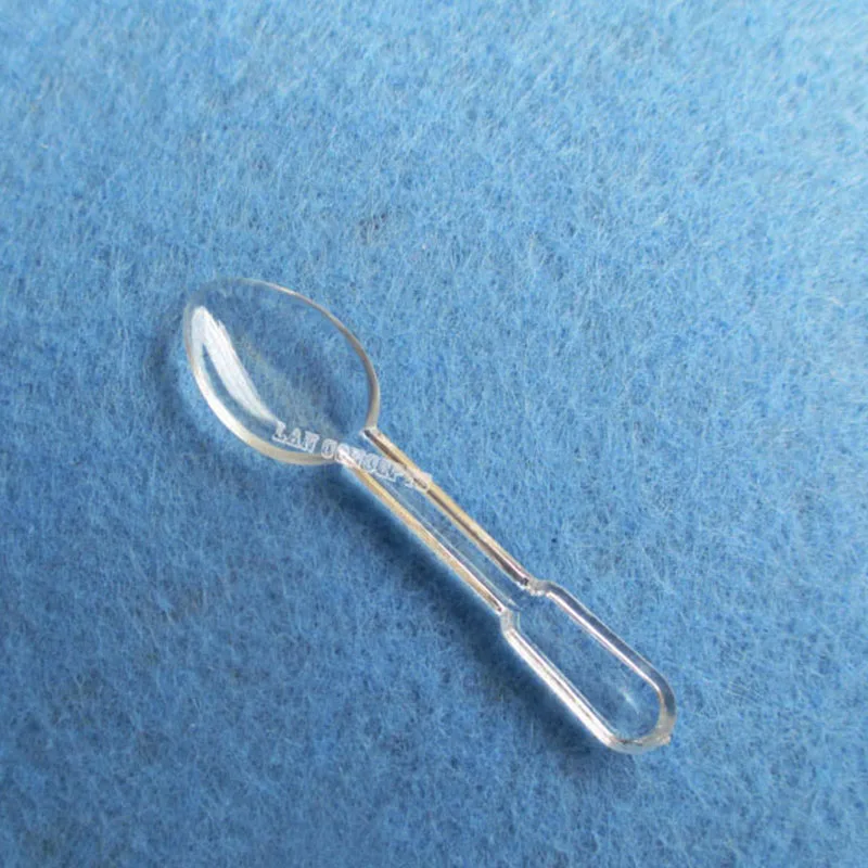 0.1g plastic measuring scoop small transparent spoon 17