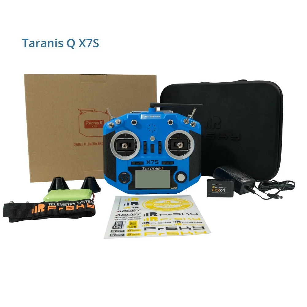 Frsky 2,4G 16CH ACCST Taranis Q X7S передатчик TX Mode 2 M7 Gimbal беспроводной тренажер Бесплатная ссылка приложение сумка для моделей RC