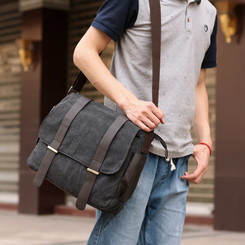 Fzmbai Men Canvas Messenger Bags Male Leisure Satchel Bag College Fzmbai Men Canvas Messenger Bags Male Leisure Satchel Bag College School In From Luggage On Aliexpress Alibaba Group