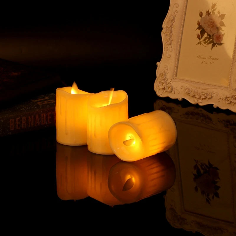 

Flameless LED Swing Electric Flickering Tea Light Candle Wedding Christmas Decor