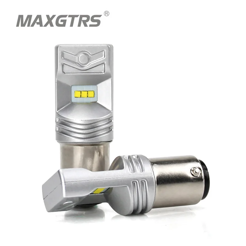 MAXGTRS 2x1157 BAY15D 6 светодиодов SMD ZES чип Автомобильный светодиодный светильник s 12V