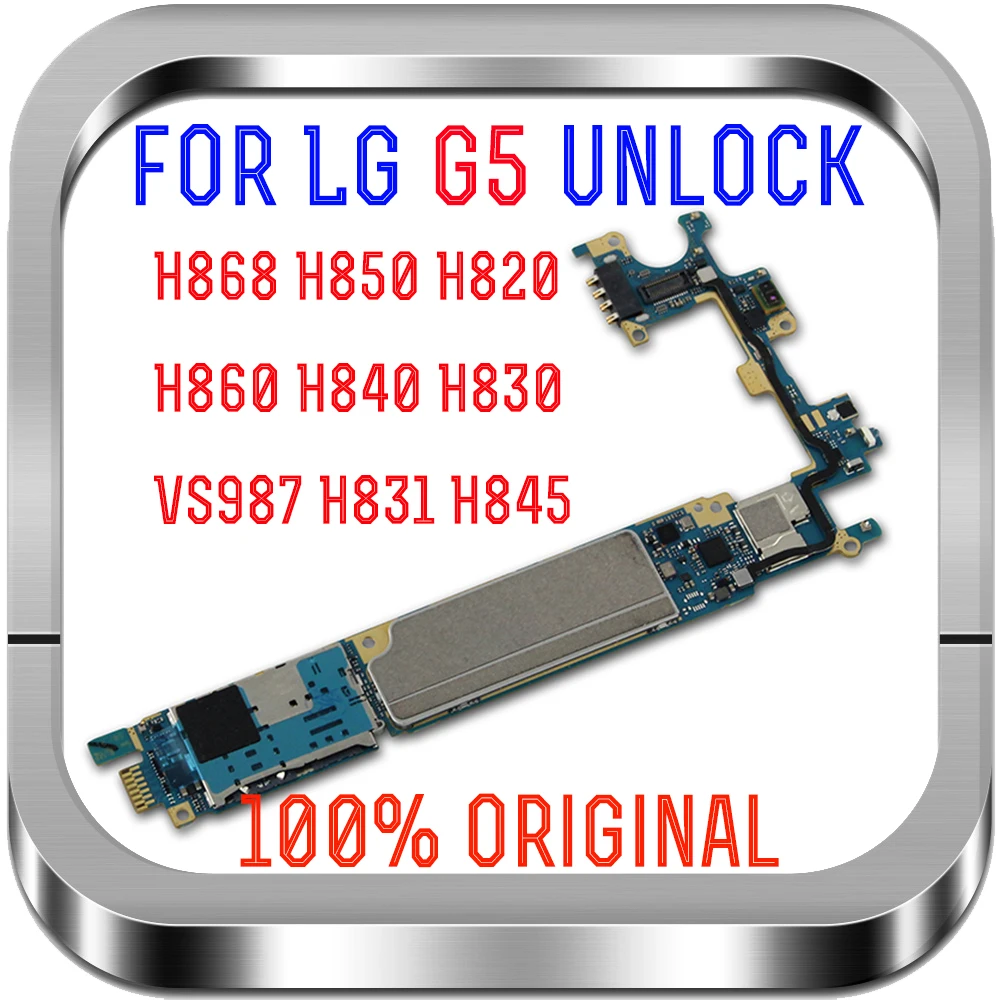 Оригинальная разблокированная материнская плата для LG G5 VS987 H868 H850 H860 H840 H830 H820 материнская плата с полной функцией