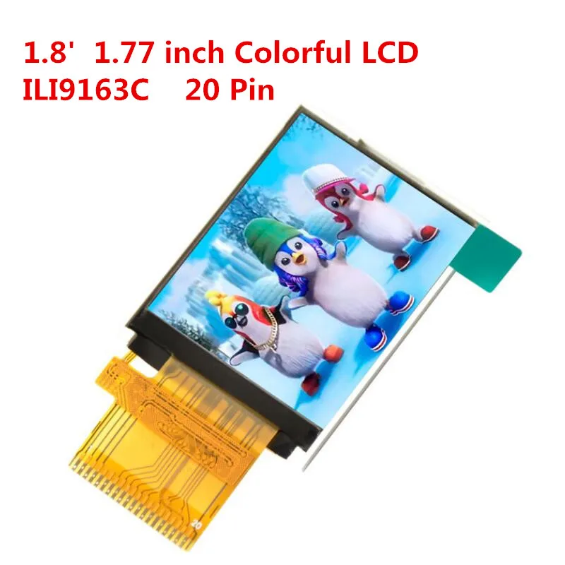 ЖК-дисплей 1 77 дюйма 20 контактов TFT привод ILI9163C 128*160 MCU 8080 8 бит параллельный порт