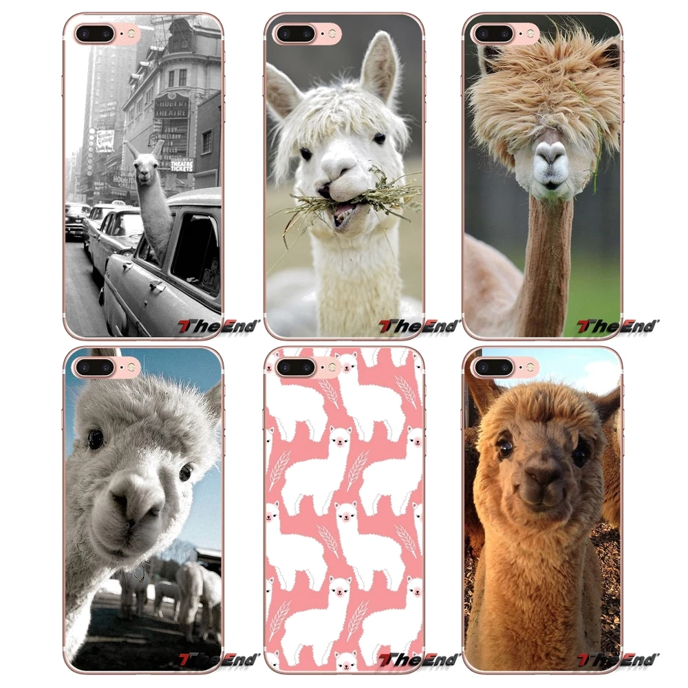 Милый alpacas Альпака чехол для телефона с рождественским рисунком Huawei P Smart Y6 P8 P9 P10