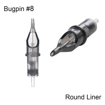 

20Pcs/Box Membrane Needle Cartridges Bugpin Round Liner 0.25mm Tattoo Needles for Tattoo Supply