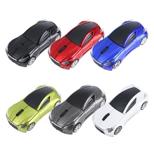 1 комплект 4 ГГц дизайн автомобиля оптическая беспроводная мышь портативная мини игровая мышь с usb-приемником для ПК ноутбука Macbook