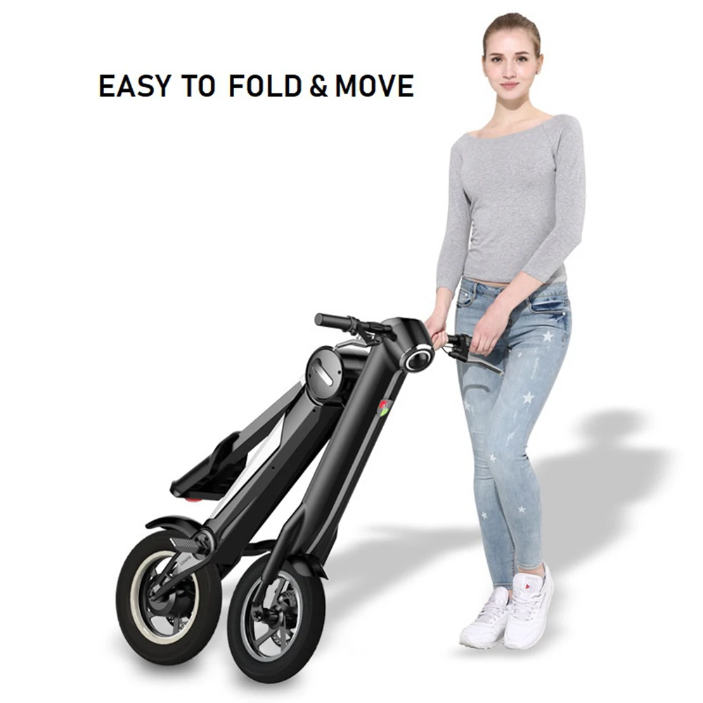 Sale Mini Folding Bicycle Intelligent Electric Portable Lithium Battery Scooter 3