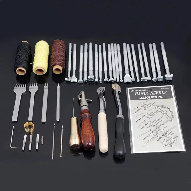 Buy Leather Craft Punch Tools Kit DIY Stitching