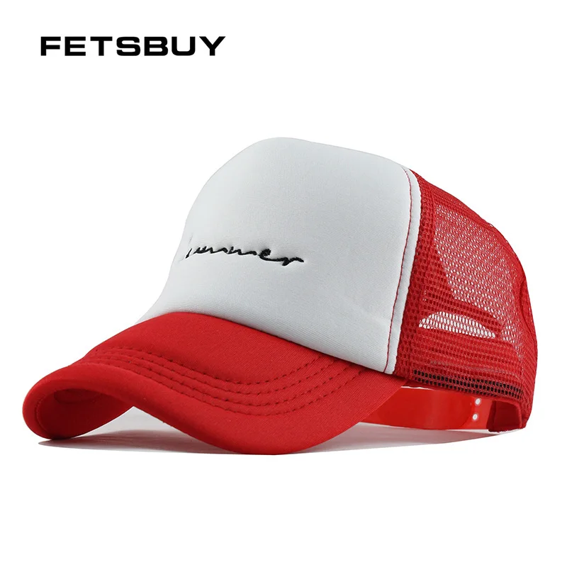 

FETSBUY Baseball Spring Summer Mesh Cap Visor Cap Hot Popular Children Baseball Caps Hat Breathable Fitted Children Casual Hat