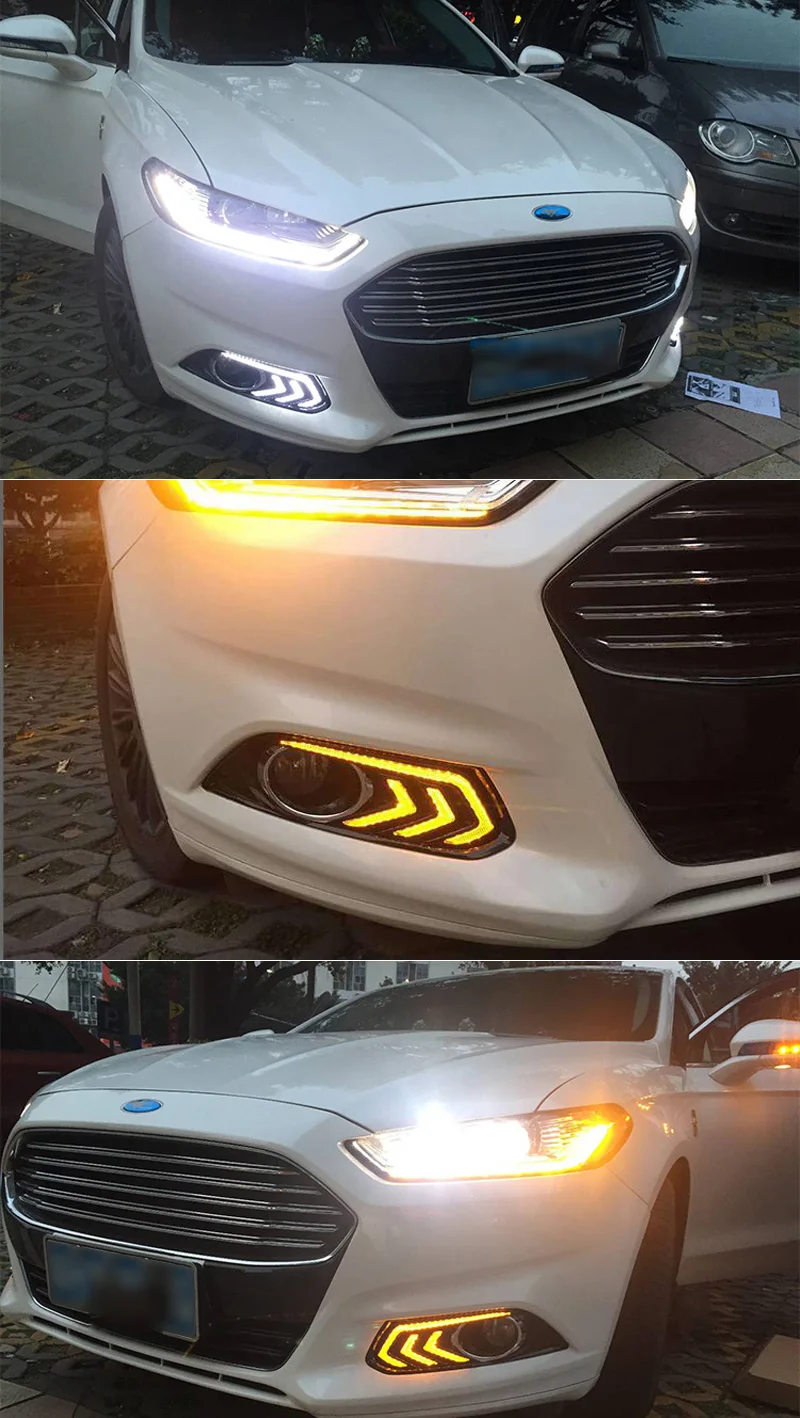 Natural Ford hoy DRL conducción Sncn señal Health Descuento coche diurna 2016 IOW amarillo Mondeo a giro Para prueba luz agua de 2013 2014 2015 Fusion LED lámpara relé 3 Natural Ford hoy DRL 3