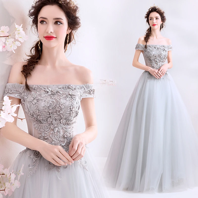 light grey evening dress new design pink light grey party gown appliques pearl prom dress lace up formal dress vestido de noiva light grey evening dress new design pink light grey party gown appliques pearl prom dress lace up formal dress vestido de noiva