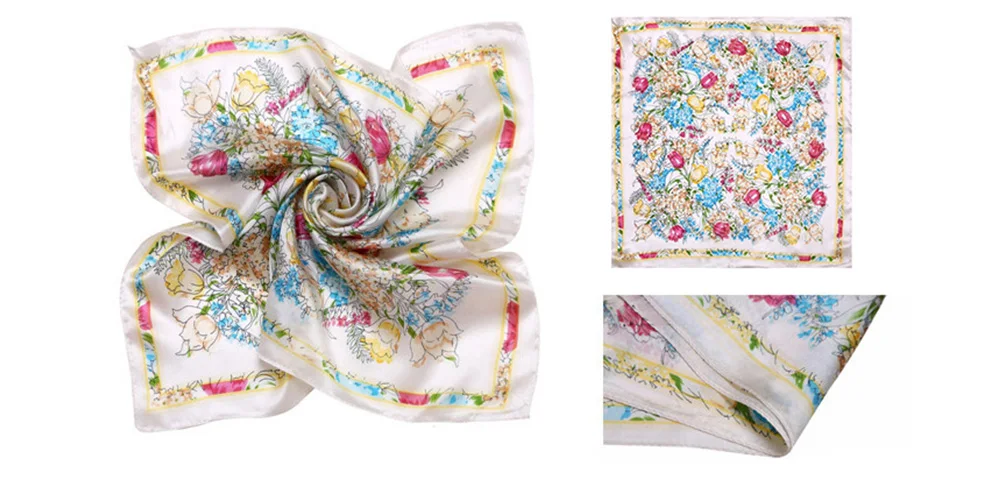 Silk Print Scarf (10)