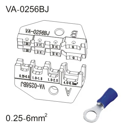 Обжимные умирает A30J A30JC A03 VA-0256BJ A07FL A06WF2C A04WFL A26TW A16WF A05FL/A-FL A625GFL A35WF A03B A03BC A1016 - Цвет: VA0256BJ