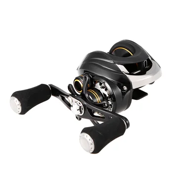 

12 + 1 Bearings fishing Reel 6kg Carbon Drag 6.3:1 Gear Ratio Magnetic Brake Left right hand Baitcasting Reel For Carp Fishing