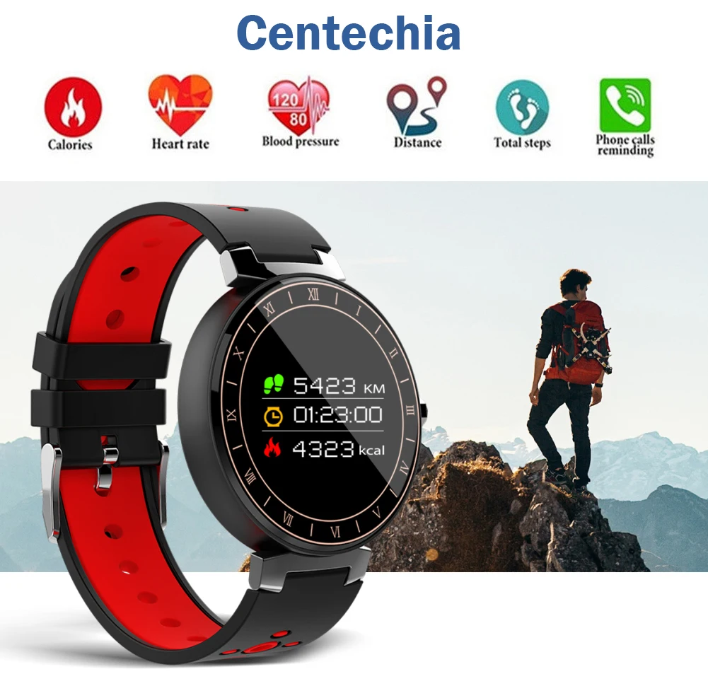 

L8 Smart Fitness Bracelet Wristband Heart Rate Monitor IP68 Sport Tracker Blood Pressure Smartband Smart Watch for Android IOS