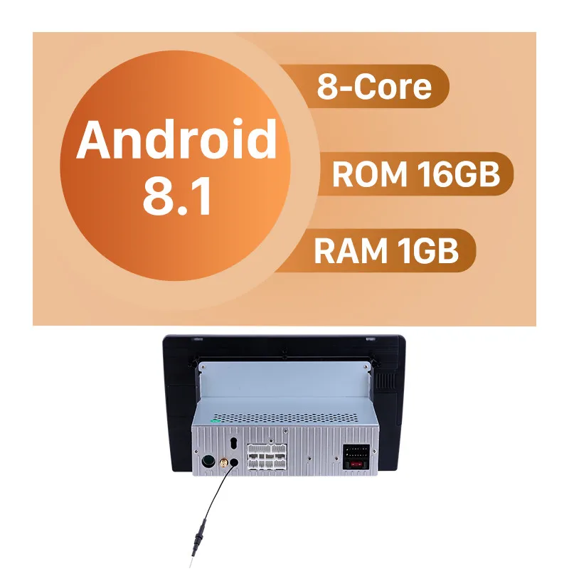 Seicane Автомагнитола 10,1 дюймов Android 8,1/7,1 стерео для 2003 2004-2006 2007 Honda Accord 7 2Din gps головное устройство мультимедийный плеер - Цвет: Android 8.1 8-core