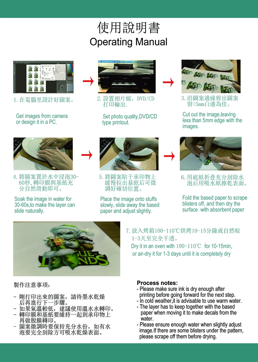 water transfer paper description