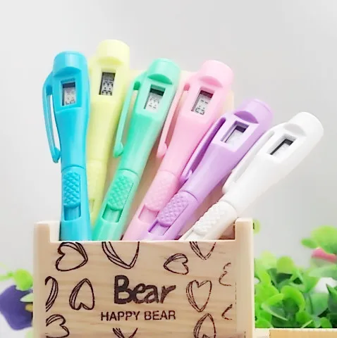 

Creative digital watch Test pen electronic Clock Ballpoint pen Student Test Pen