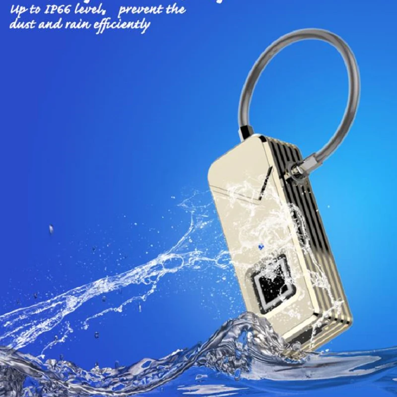 Smart Fingerprint Lock with High-tech Super CPU Learning Automatically Waterproof IP65 Dustproof for Outdoor Bag Lock & Unlock_P3