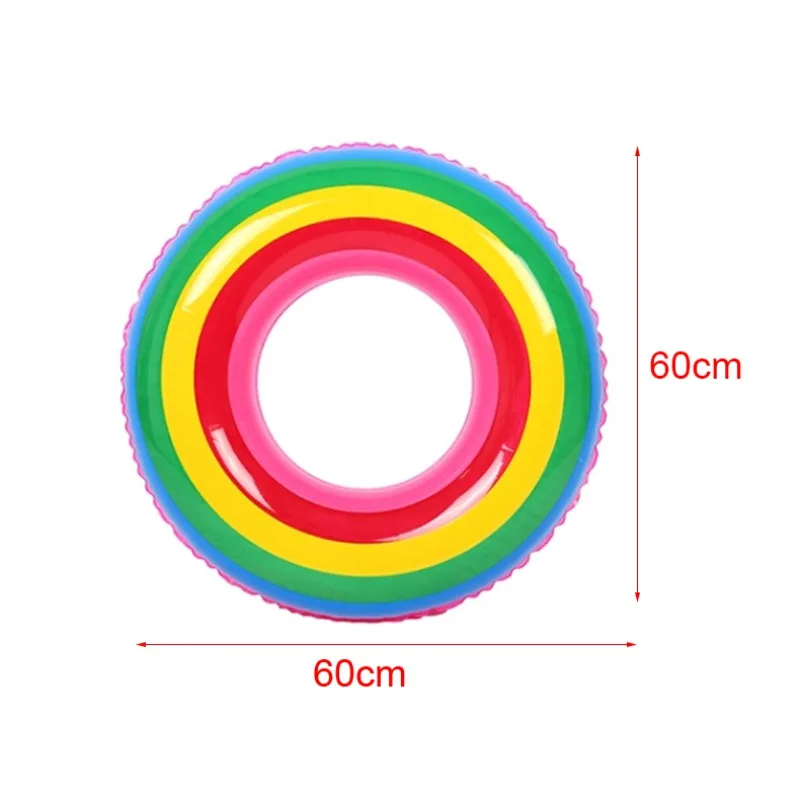 Открытый плавательный круг Радуга для взрослых детей надувной плавательный круг поплавок для плавания плавающий бассейн пляжные игрушки