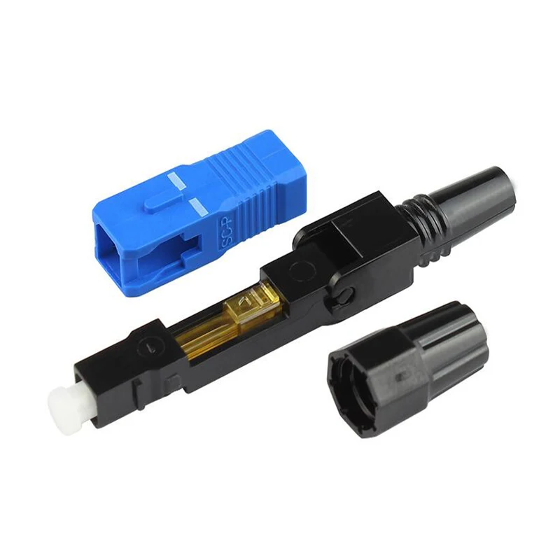 Fast connector sc upc 100pcs ftth fiber optic single mode SC UPC quick connector FTTH Fiber Optic Fast Connector free shipping