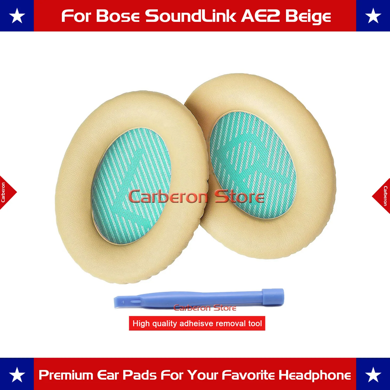 

Carberon Upgraded Replacement Ear Pad Ear Cushion for Bose SoundLink Around-Ear 2(SoundLink AE2) Headphone(Beige)