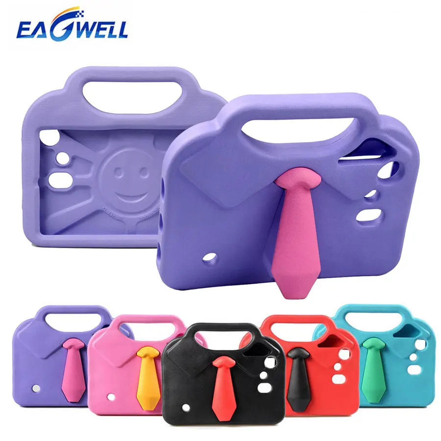

7 inch Kids Shockproof Case For Samsung Galaxy Tab 3 7.0 SM-T210 T211 T110 Tab 4 T230 T231 T235 Cute Necktie EVA Tablet Cover
