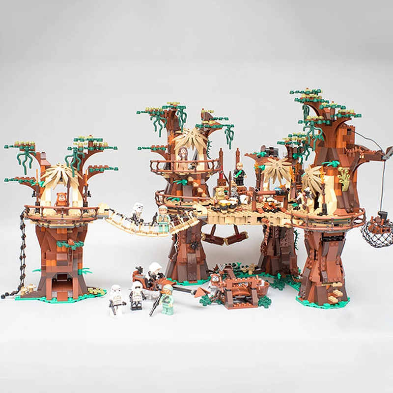 

1990pcs Starwars the Ewok Village Building Blocks Compatible all brand Star Plan wars Juguete Para Construir Bricks Children Toy