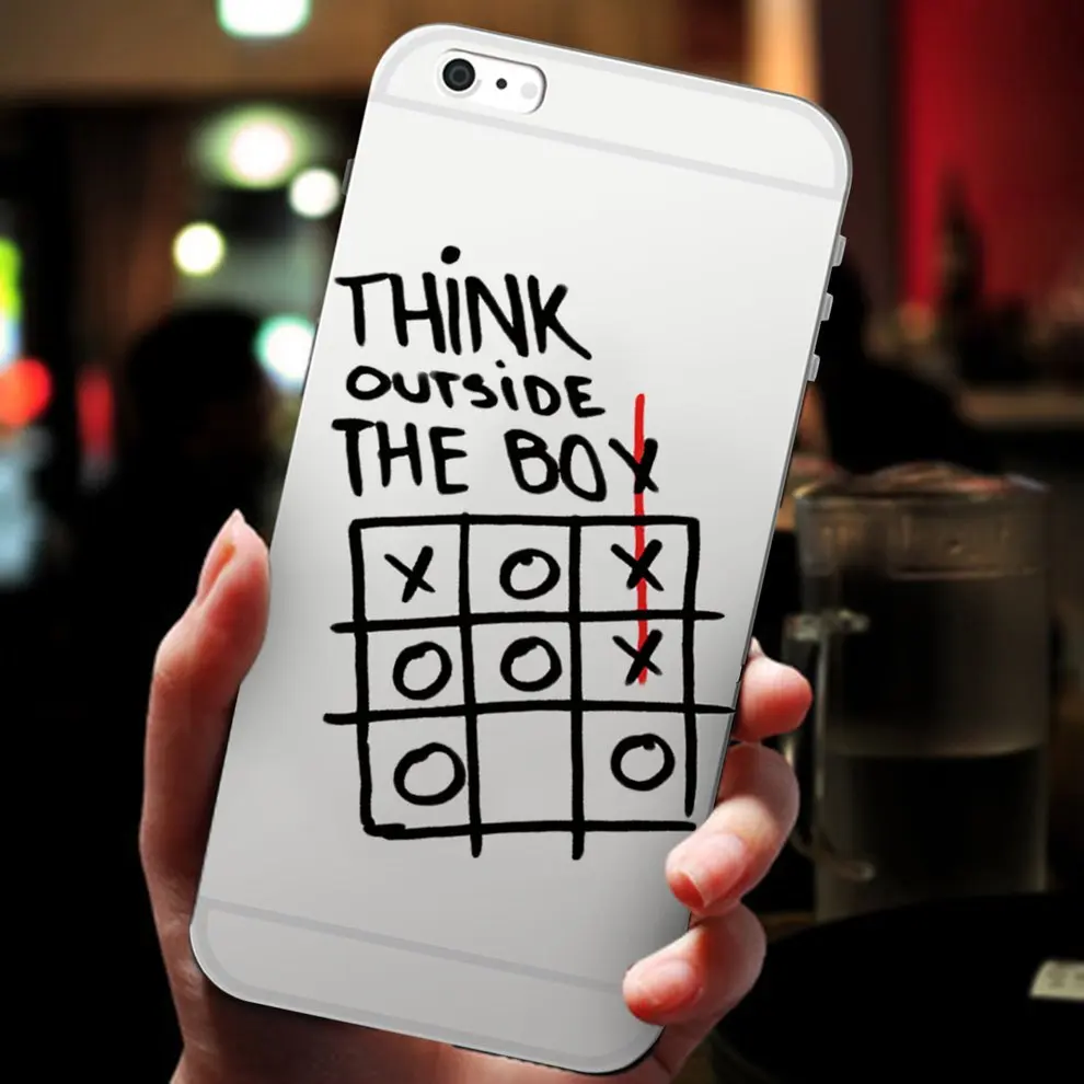 

New TPU Mobile Phone Cover Color Printing Cell Phone Case Soft Shell With Simple Black And White Pattern For iPhone 6/6s
