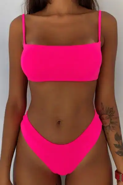 pink bathing suits