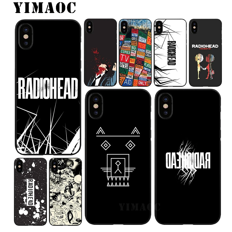

YIMAOC Radiohead Art Soft Silicone Case for iPhone 11 Pro Xr Xs Max X or 10 8 7 6 6S Plus 5 5S SE