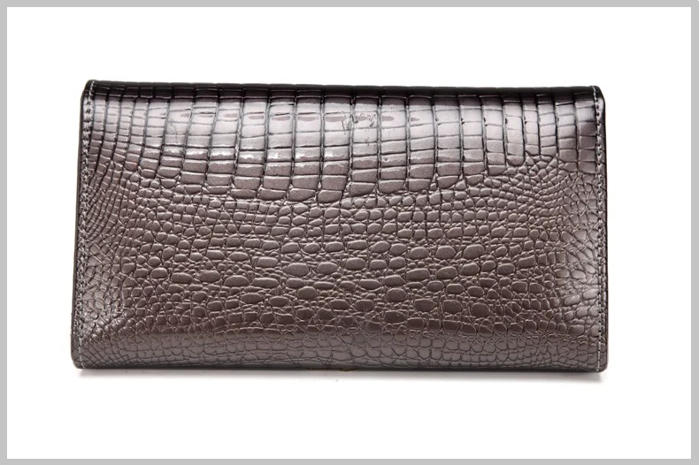 VICKAWEB Genuine Leather Small Wallet Women Wallets Alligator Short Purse Coins Hasp Girls Wallet Fashion Female Ladies Wallets-016