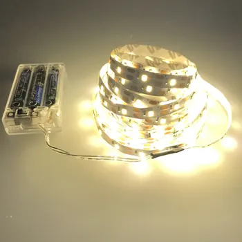 

Led Strip Lights Battery Powered, Battery Led Light with Led Light Battery Powered Flexible Ribbon Light, 300leds Cool Warming-5