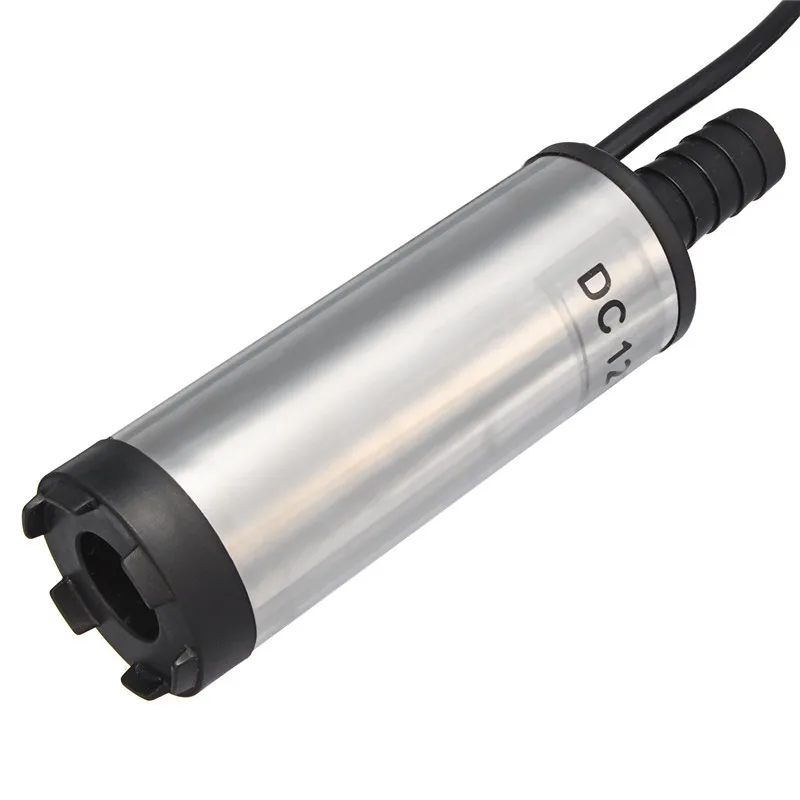 

1x DC 12V 38mm 8700r/min Silver Fuel Car Oil Electric Submersible Water Pump Low Noise Stainless Steel