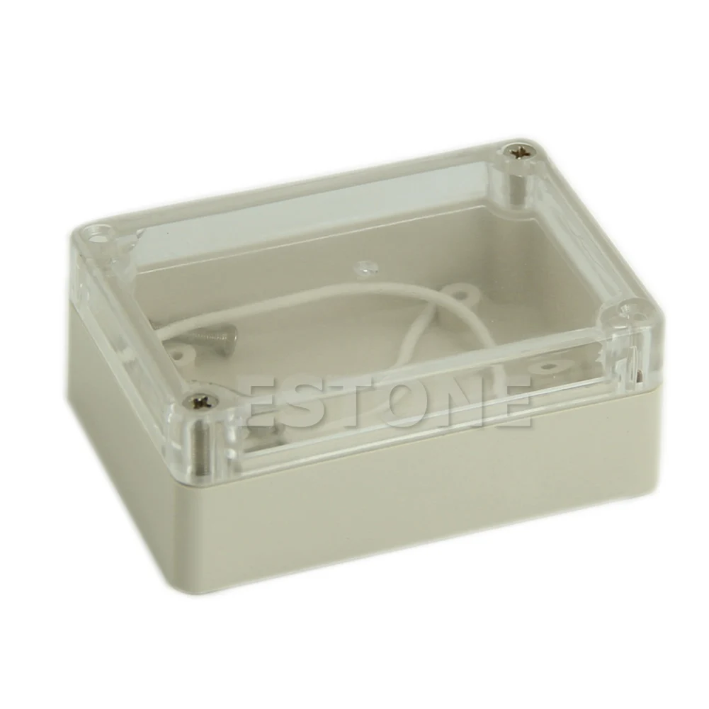 

Hot 85x58x33mm Waterproof Clear Cover Plastic Electronic Project Box Enclosure CASE
