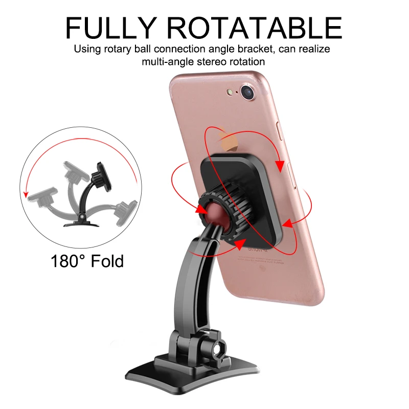 Магнитный автомобильный держатель для телефона с поворотом на 360 градусов, подставка для телефона на приборную панель, подставка для iPhone X, samsung, поддержка gps, Ipad Air