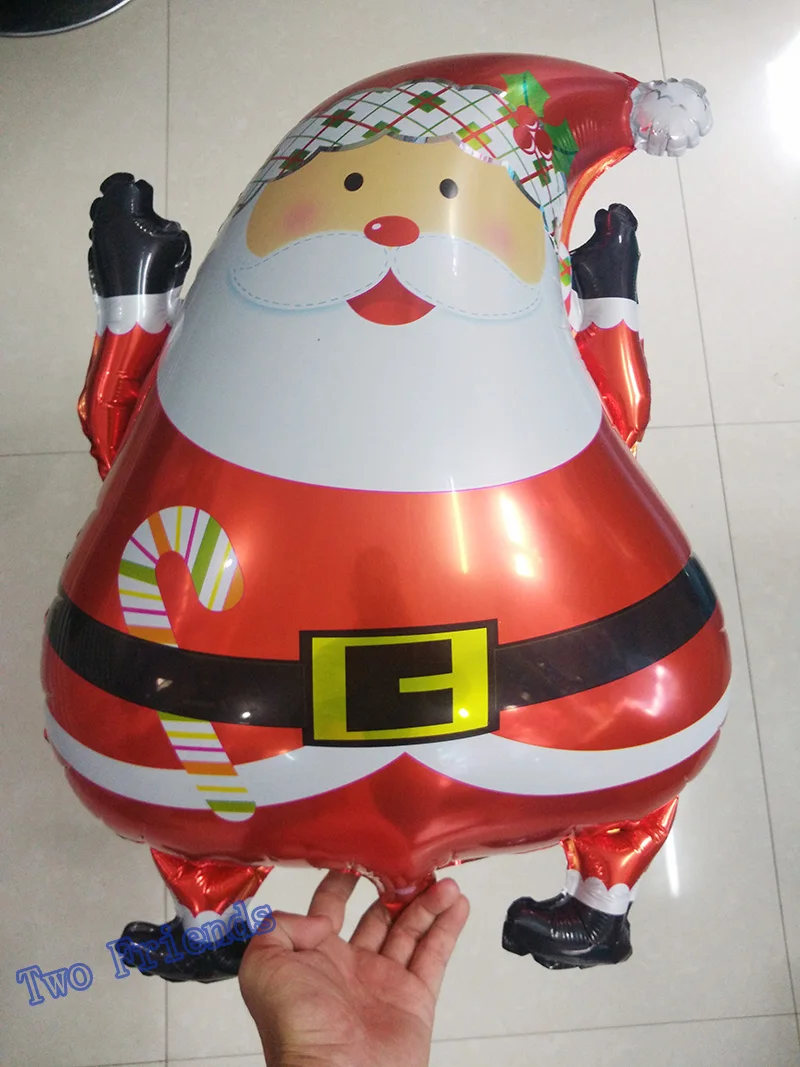 30 шт./лот Рождество Санта Клаус Фольга воздушные шары в виде снеговика шары MERRY украшения для рождественской вечеринки клипсы для воздушных шаров, 45x63 см; ; Прямая поставка;