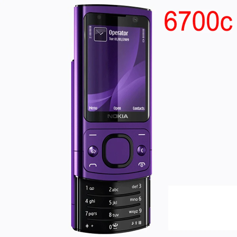 Оригинальный мобильный телефон NOKIA 6700 s Silder 3G GSM разблокированный Восстановленный
