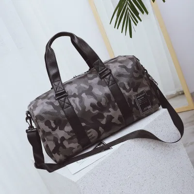 Топ Ручка камуфляж путешествия вещевой ПУ Crossbody Weekender Carryall сумка унисекс через